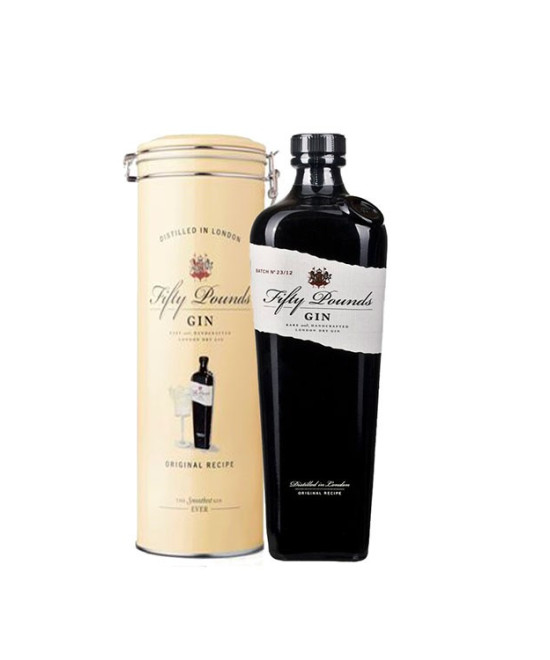 FIFTY POUND GIN 0.70cl ESTUCHE METAL