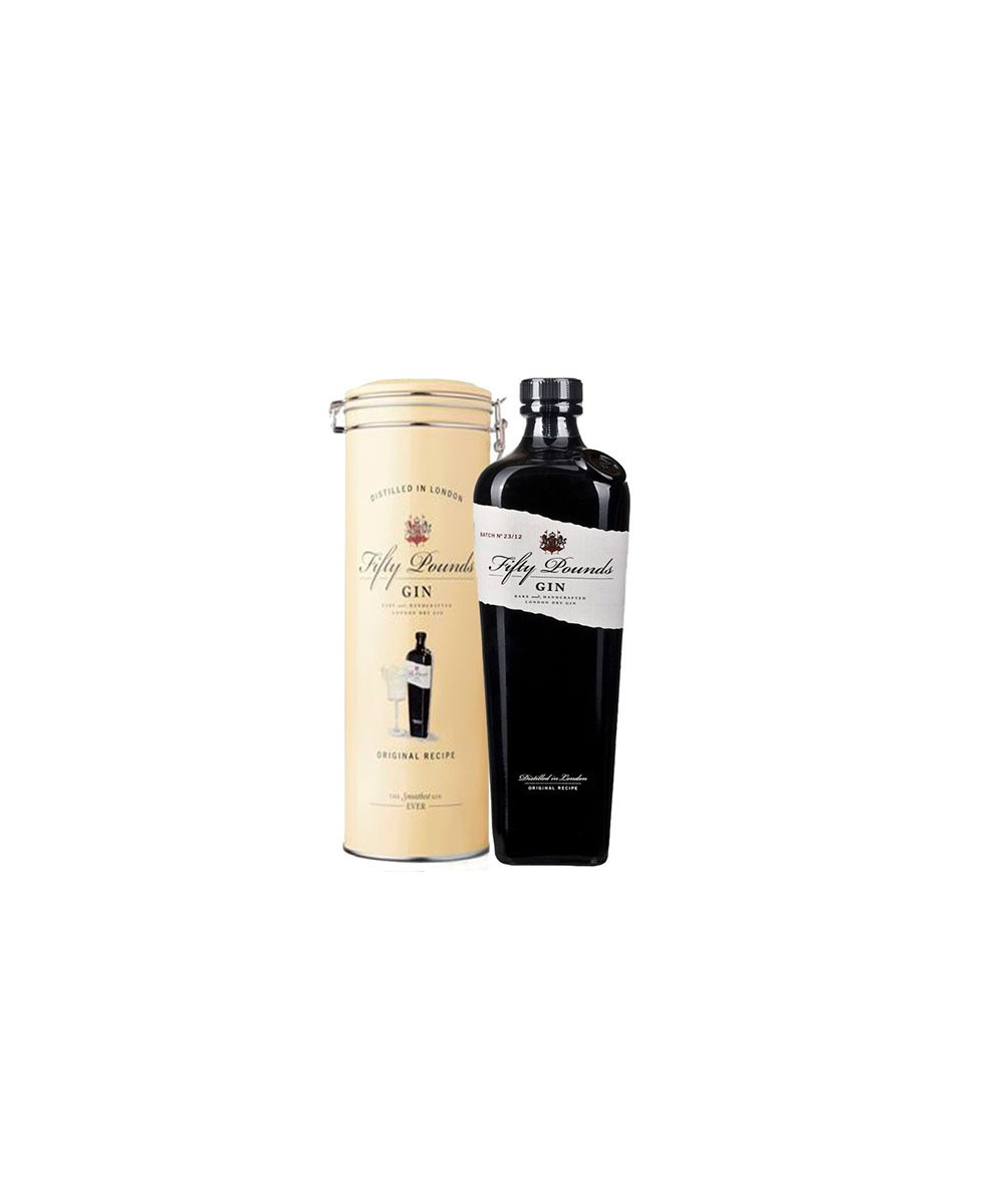 FIFTY POUND GIN 0.70cl ESTUCHE METAL