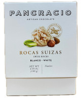CHOCOLATE ARTESANO ROCAS SUIZAS BLANCO 140g. PANCRACIO