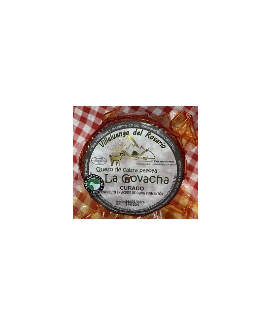 MINI QUESO DE CABRA CURADO AL PIMENTÓN LA COVACHA 460g APROX