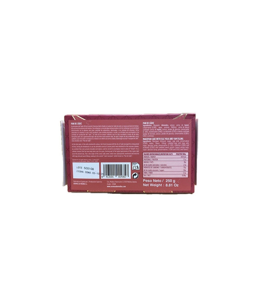 PAN DE CÁDIZ 250G AROMAS DE MEDINA – DULCE TÍPICO ARTESANAL DE CÁDIZ