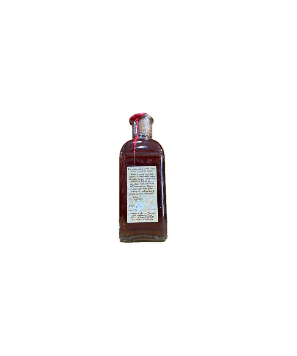 LICOR DE NÍSPERO JOPÓN 500 ml. GRAZALEMEÑOS LICORES ARTESANOS
