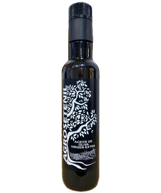 AOVE AGROSETENIL 250 ML BOTELLA CRISTAL – ACEITE VIRGEN EXTRA GOURMET DE CÁDIZ