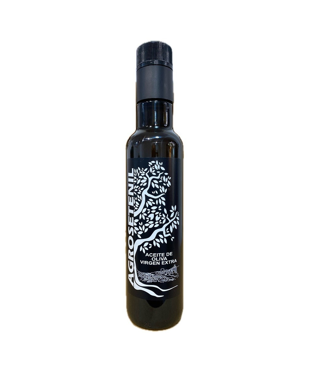 AOVE AGROSETENIL 250 ML BOTELLA CRISTAL – ACEITE VIRGEN EXTRA GOURMET DE CÁDIZ