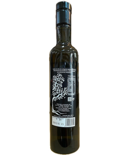 ACEITE DE OLIVA VIRGEN EXTRA 500 ML BOTELLA CRISTAL OSCURA AGROSETENIL – GOURMET DE CÁDIZ