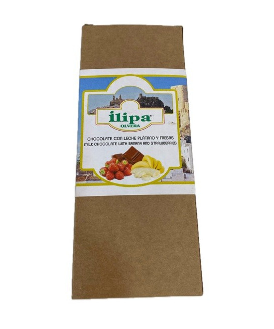 CHOCOLATE CON LECHE PLÁTANO Y FRESAS ILIPA OLVERA TIERRA DE CÁDIZ