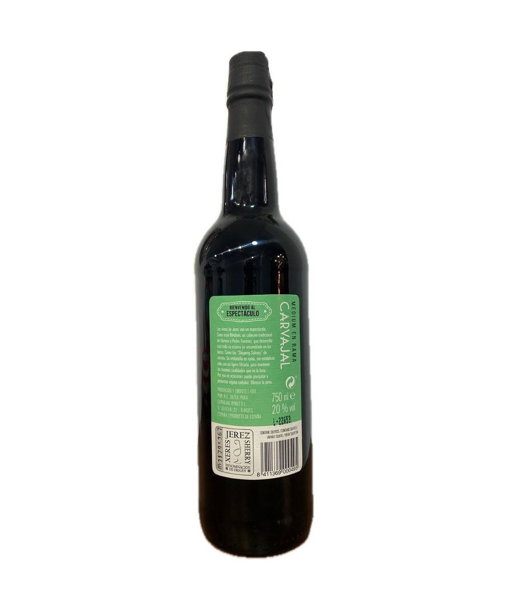 MEDIUM EN RAMA CARVAJAL “SOLERA DE EMBARQUE” 75 CL – JEREZ EXCLUSIVO Y AUTÉNTICO