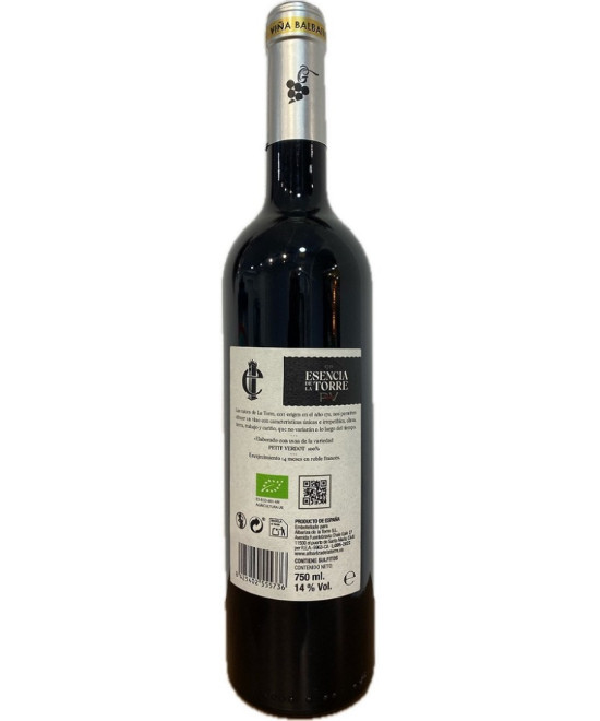 PETIT VERDOT 100 % ESENCIA DE LA TORRE 75 CL – TINTO ECOLÓGICO DE CADIZ