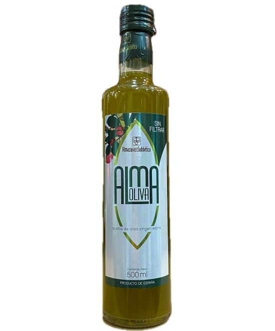 ACEITE DE OLIVA VIRGEN EXTRA SIN FILTRAR ALMAOLIVA 500 ML – ALMAZARAS DE LA SUBBÉTICA