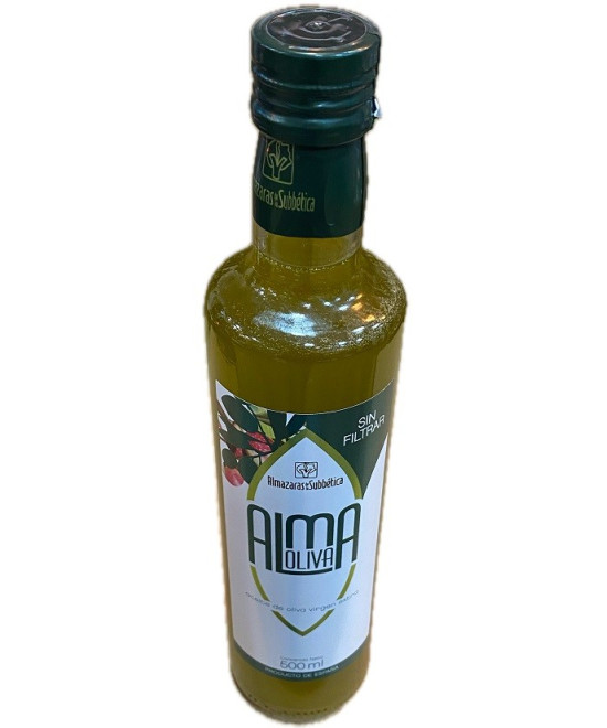 ACEITE DE OLIVA VIRGEN EXTRA SIN FILTRAR ALMAOLIVA 500 ML – ALMAZARAS DE LA SUBBÉTICA