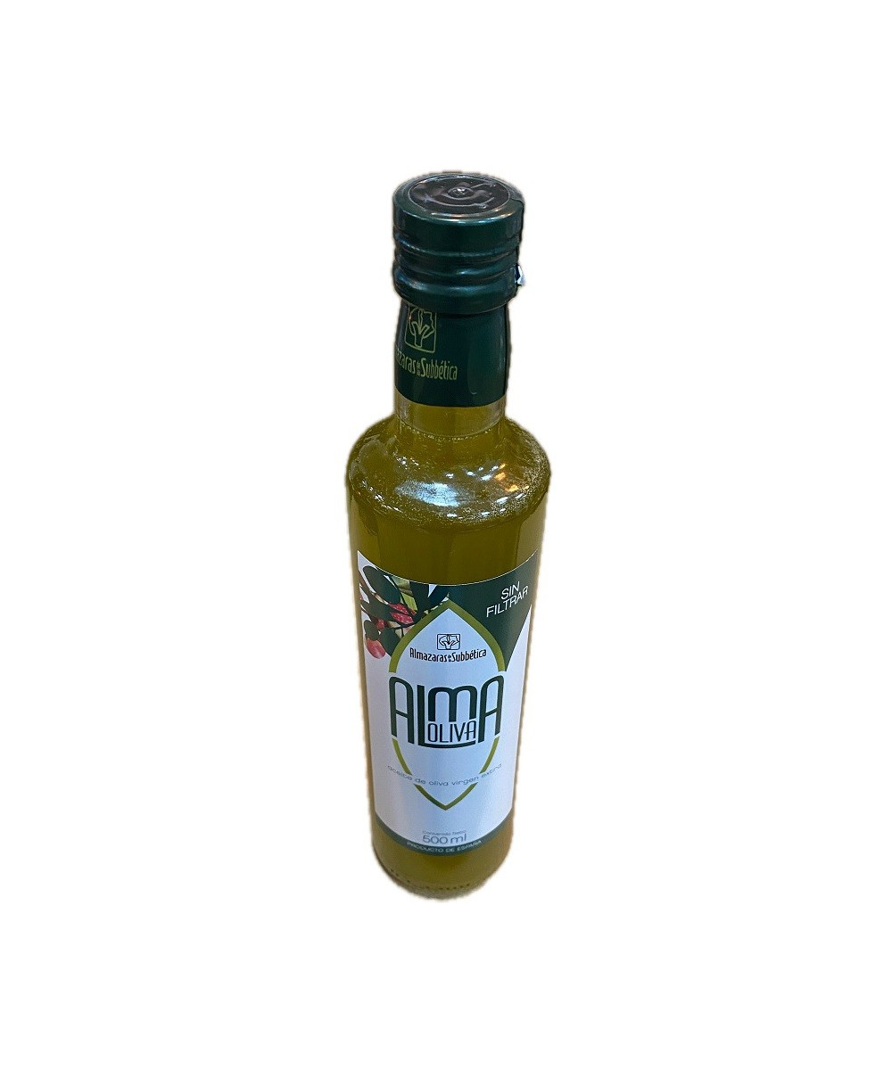 ACEITE DE OLIVA VIRGEN EXTRA SIN FILTRAR ALMAOLIVA 500 ML – ALMAZARAS DE LA SUBBÉTICA
