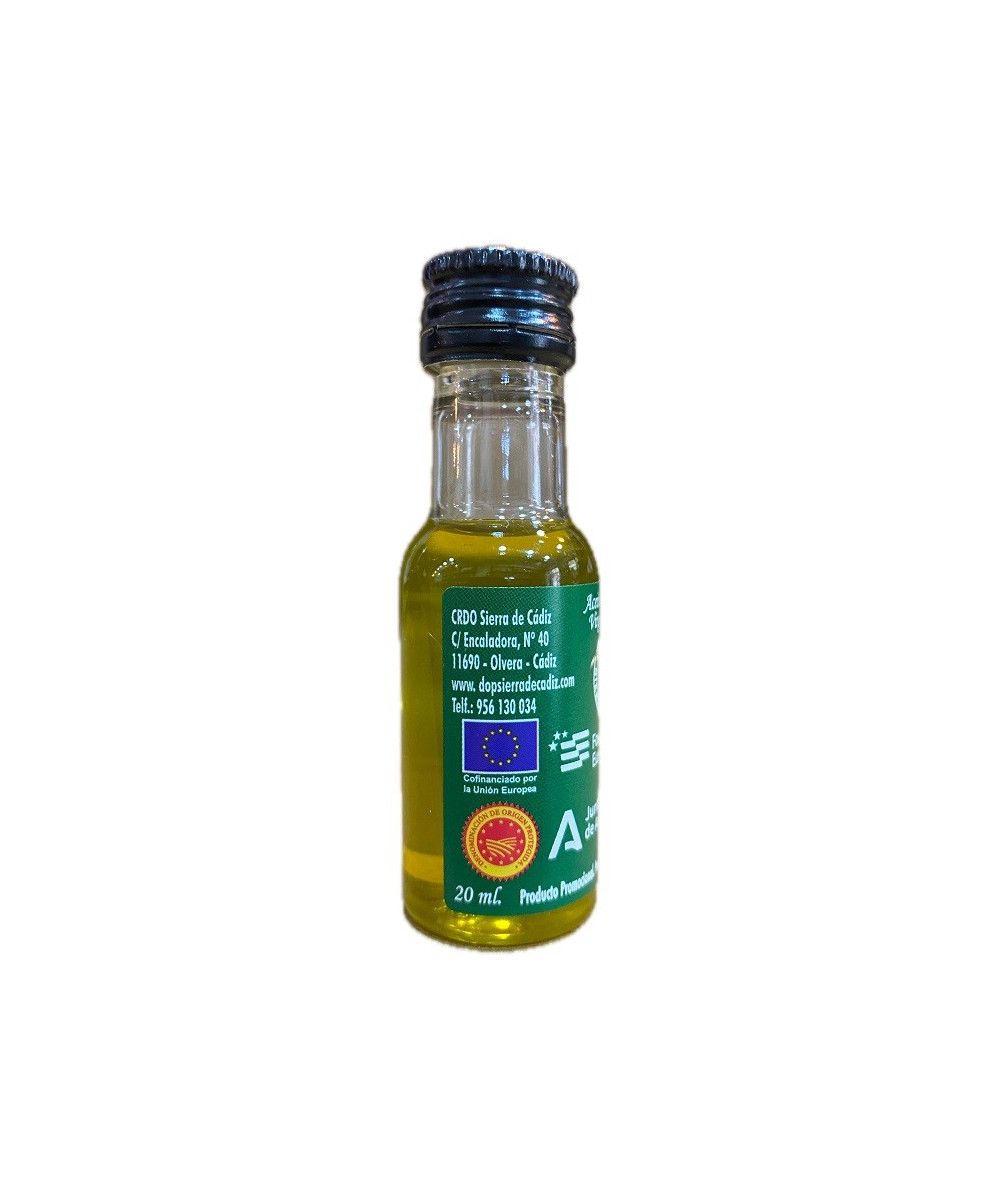 ACEITE DE OLIVA VIRGEN EXTRA 20 ML ACEITES SIERRA DE CÁDIZ CRDO OLVERA - CALIDAD PREMIUM

