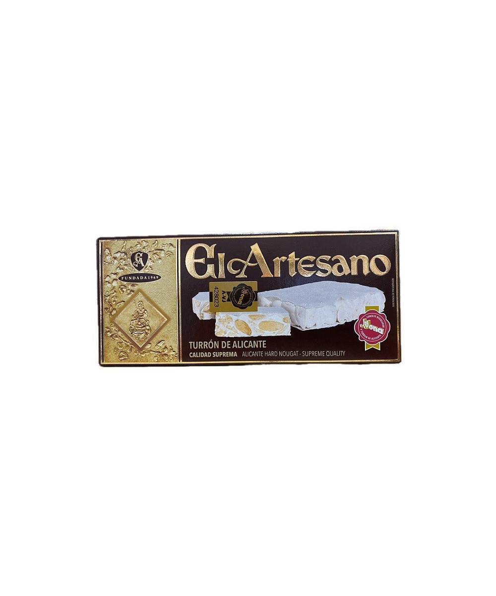 TURRÓN DE ALICANTE EL ARTESANO 200G CALIDAD SUPREMA
