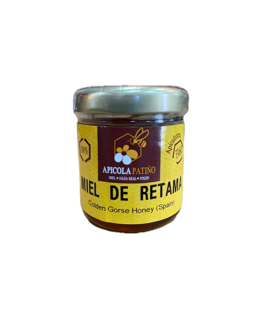 MIEL DE RETAMA APÍCOLA PATIÑO 60 G – TARRO ARTESANAL DE CONIL (CÁDIZ)