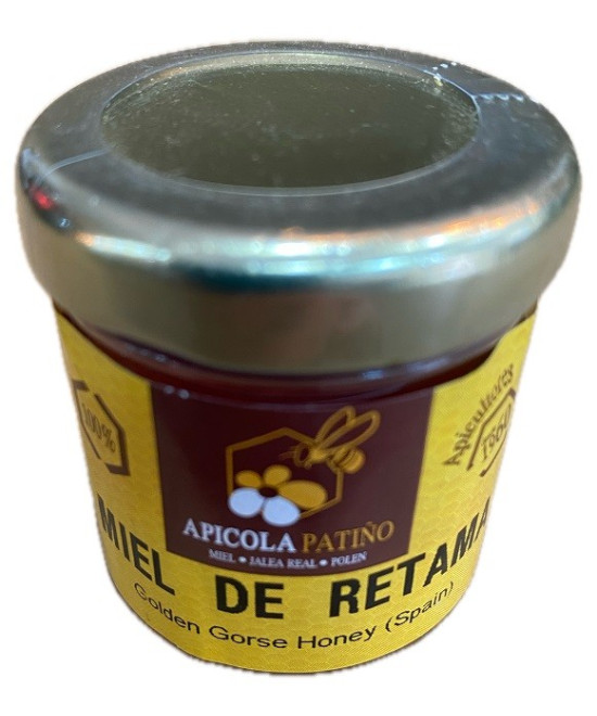 MIEL DE RETAMA APÍCOLA PATIÑO 60 G – TARRO ARTESANAL DE CONIL (CÁDIZ)