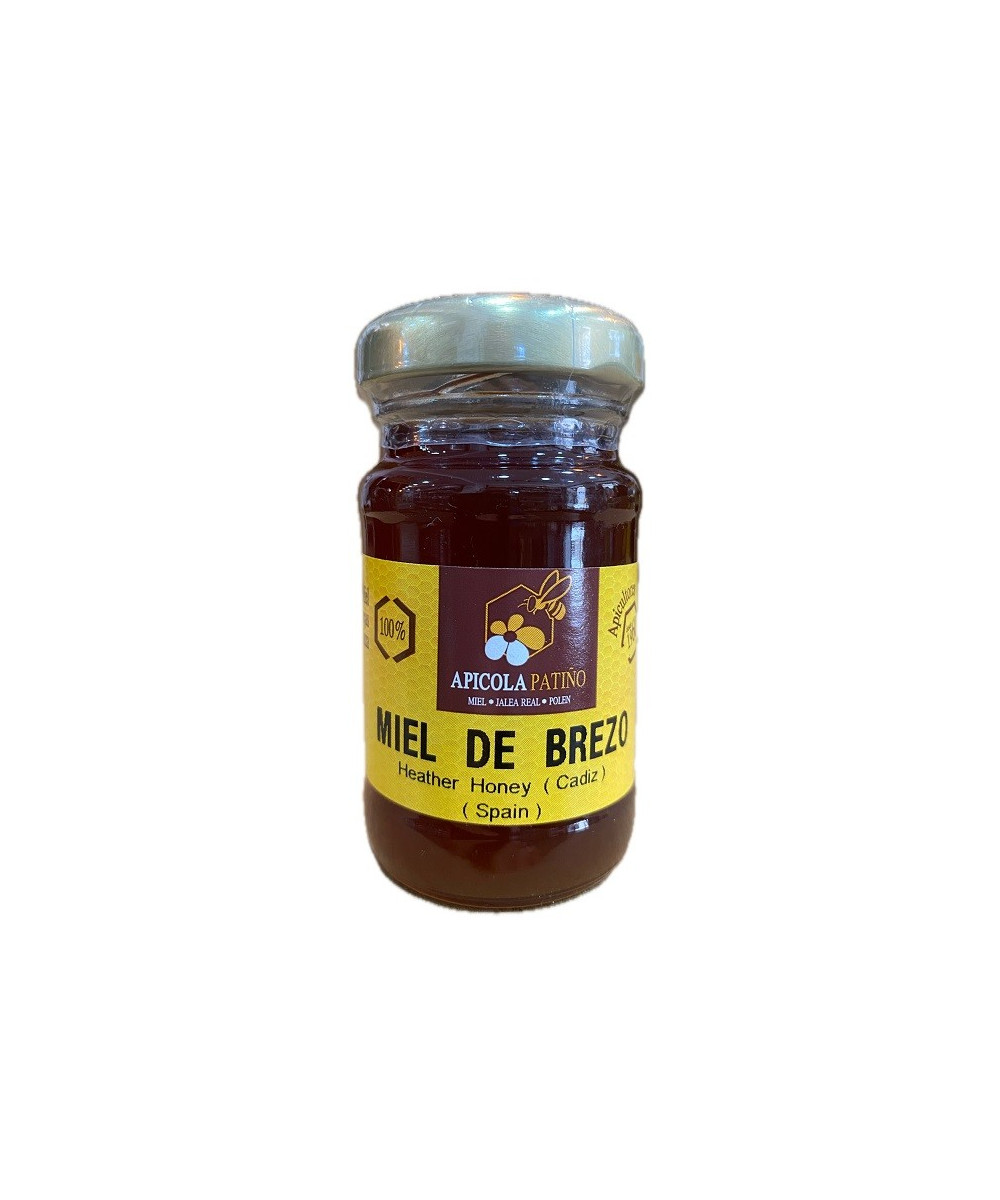 MIEL DE BREZO APÍCOLA PATIÑO 80 G – TARRO ARTESANAL DE CONIL (CÁDIZ)