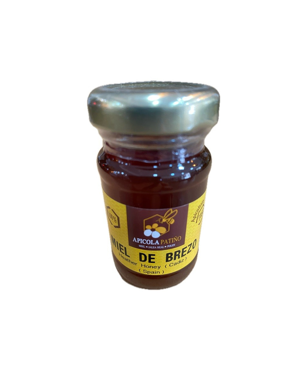 MIEL DE BREZO APÍCOLA PATIÑO 80 G – TARRO ARTESANAL DE CONIL (CÁDIZ)