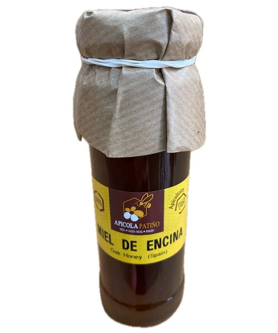 MIEL DE ENCINA APÍCOLA PATIÑO 150 G – TARRO ARTESANAL DE CONIL DE LA FRONTERA (CÁDIZ)