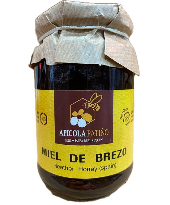 MIEL DE BREZO APÍCOLA PATIÑO 500 G – TARRO ARTESANAL GRAN FORMATO DE CONIL (CÁDIZ)
