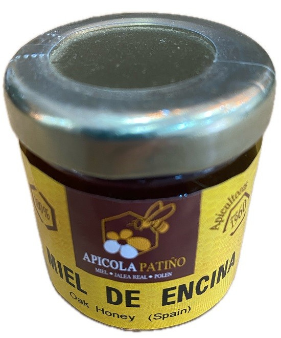 MIEL DE ENCINA APÍCOLA PATIÑO 60 G – TARRO ARTESANAL DE CONIL DE LA FRONTERA (CÁDIZ)