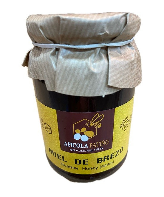 MIEL DE BREZO APÍCOLA PATIÑO 500 G – TARRO ARTESANAL GRAN FORMATO DE CONIL (CÁDIZ)