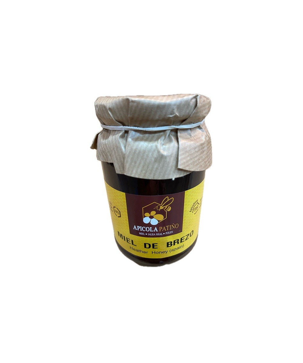 MIEL DE BREZO APÍCOLA PATIÑO 500 G – TARRO ARTESANAL GRAN FORMATO DE CONIL (CÁDIZ)