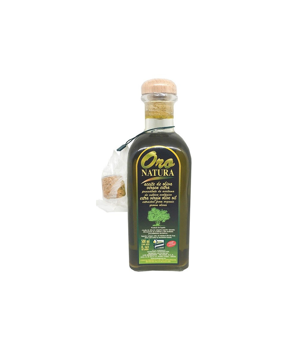 ACEITE DE OLIVA VIRGEN EXTRA ORO NATURA 500 ml. LOS REMEDIOS OLVERA