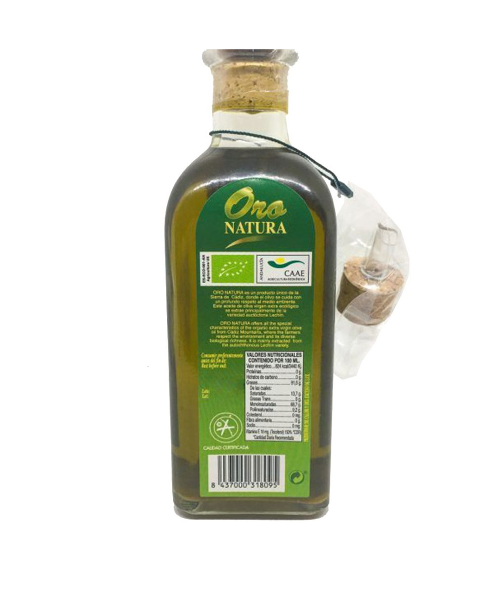 ACEITE DE OLIVA VIRGEN EXTRA ORO NATURA 500 ml. LOS REMEDIOS OLVERA