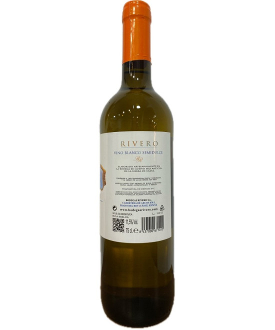 BLANCO SEMIDULCE BODEGAS RIVERO 75 CL – VINO DE PRADO DEL REY, CÁDIZ