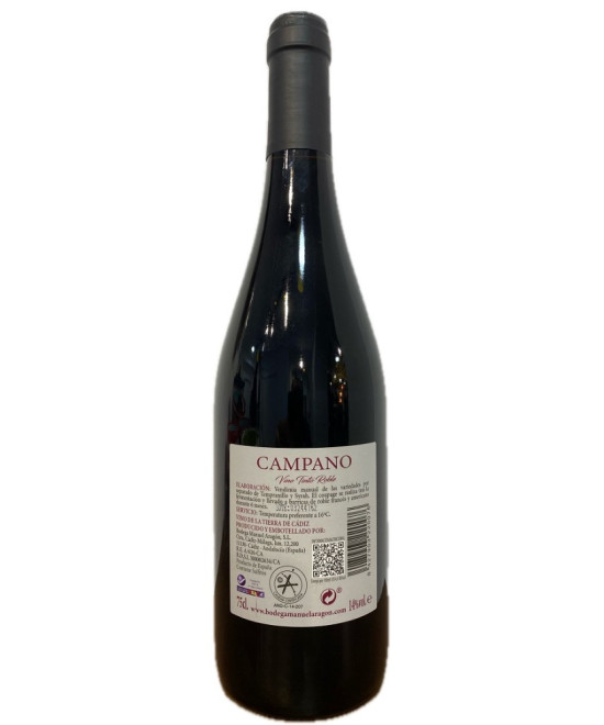 CAMPANO ROBLE 75 CL – VINO TINTO DE BODEGAS MANUEL ARAGÓN