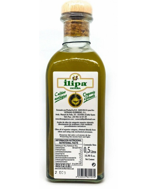 FRASCA ACEITE ILIPA OLVERA 500 ml. ECOLÓGICO
