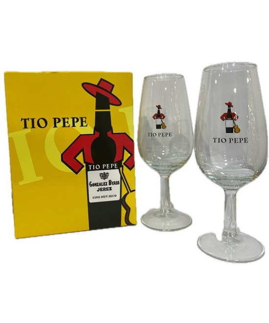 SET DE 2 CATAVINOS TÍO PEPE SERIGRAFIADOS A COLOR – AIRES DE CÁDIZ