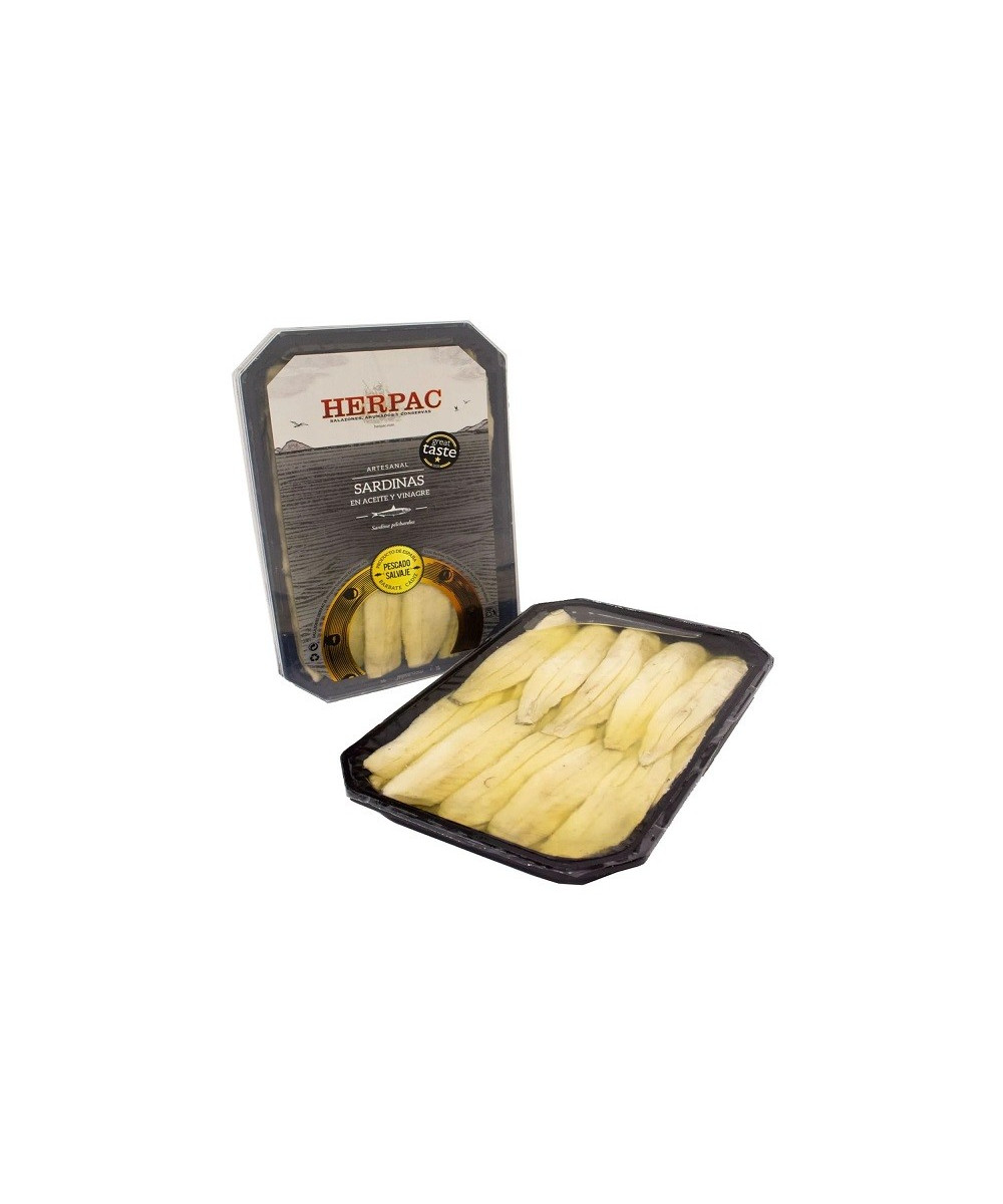 SARDINAS EN ACEITE DE OLIVA Y VINAGRE 150gr. HERPAC BARBATE