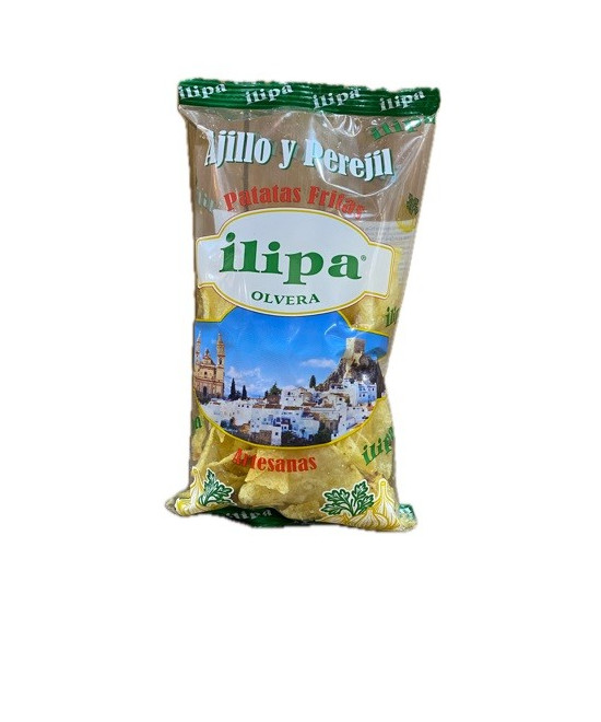 PATATAS FRITAS AL AJILLO Y PEREJIL BOLSA 120 gr. ILIPA OLVERA TIERRA DE CÁDIZ