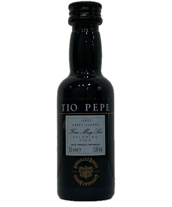 BOTELLITA VINO FINO TIO PEPE 50 ml. GONZÁLEZ BYASS