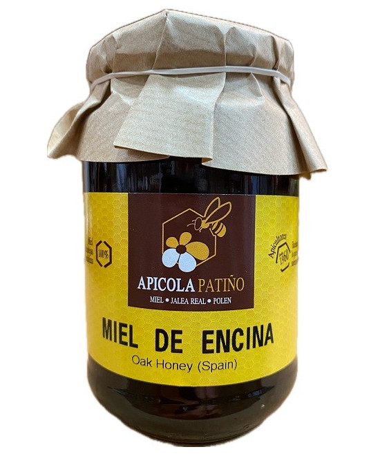 MIEL DE ENCINA APÍCOLA PATIÑO 500 G – MIEL ARTESANAL DE CONIL DE LA FRONTERA (CÁDIZ)