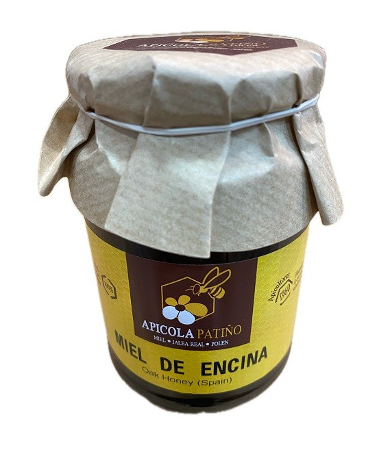 MIEL DE ENCINA APÍCOLA PATIÑO 500 G – MIEL ARTESANAL DE CONIL DE LA FRONTERA (CÁDIZ)