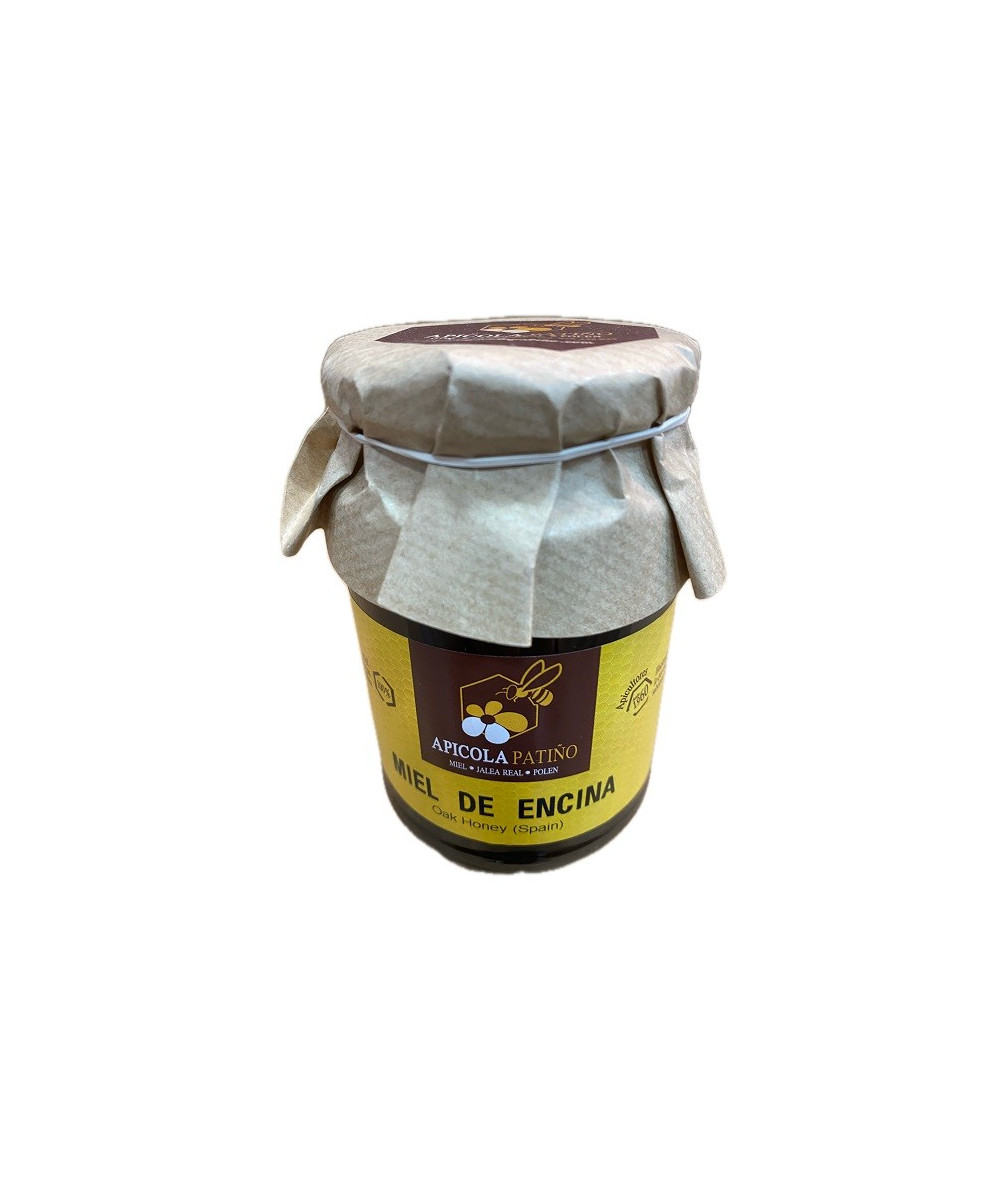 MIEL DE ENCINA APÍCOLA PATIÑO 500 G – MIEL ARTESANAL DE CONIL DE LA FRONTERA (CÁDIZ)