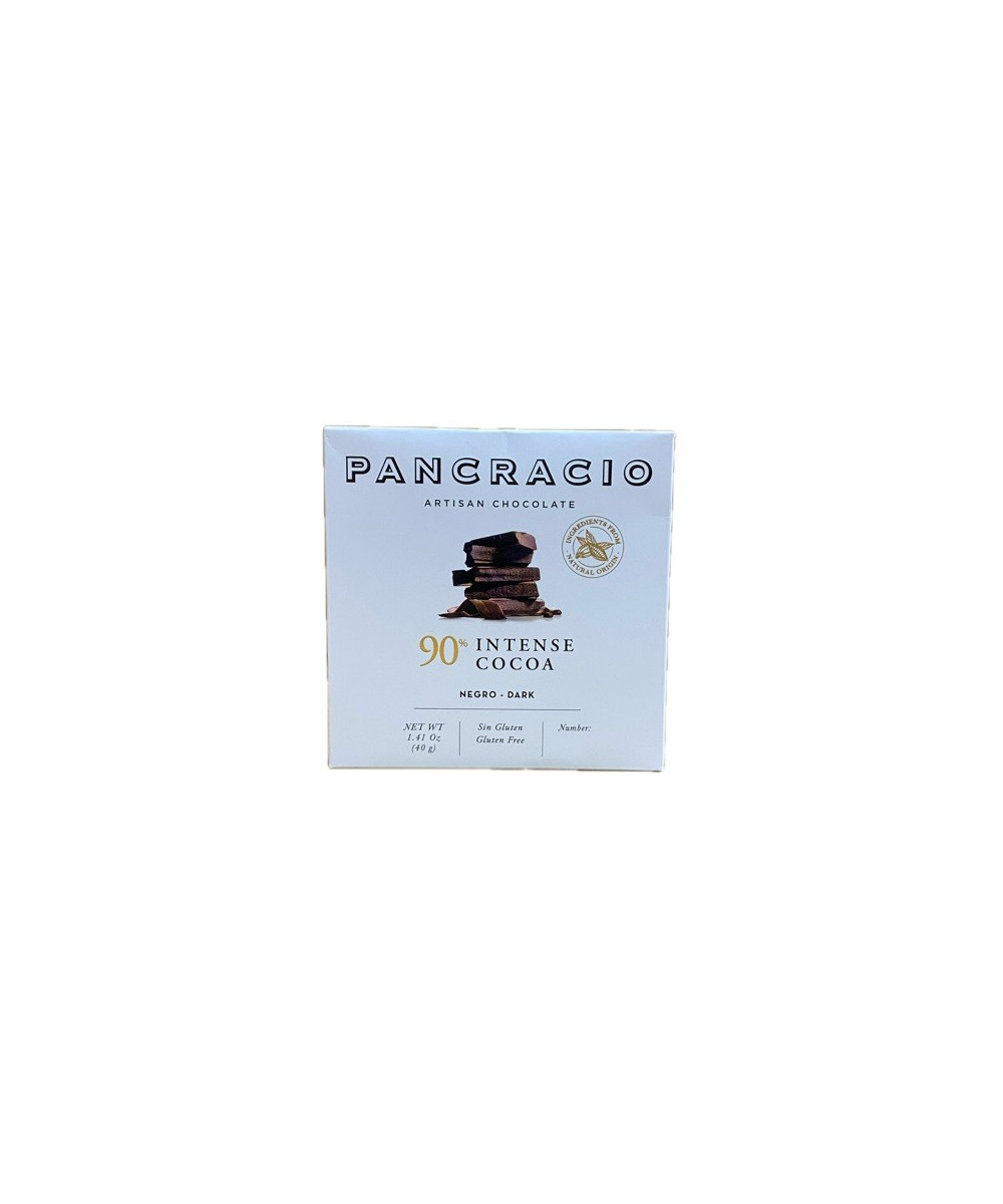 CHOCOLATE ARTESANO 90% INTENSE COCOA 40g PANCRACIO