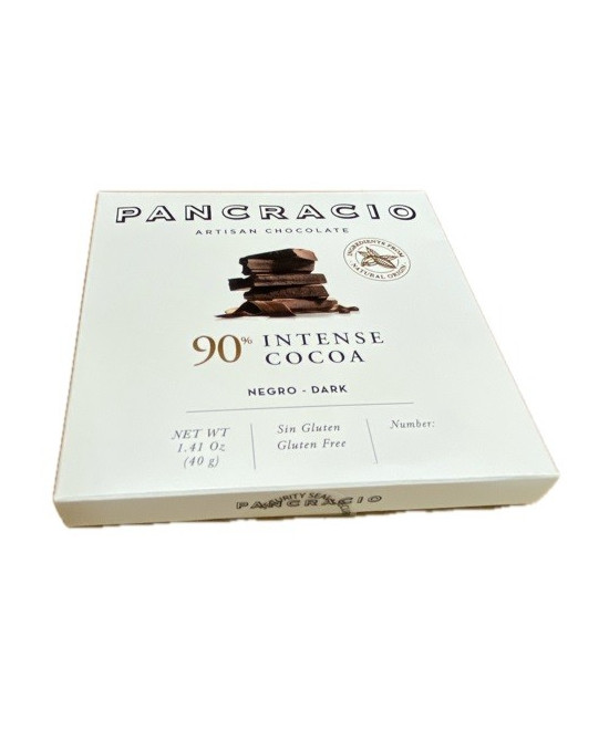 CHOCOLATE ARTESANO 90% INTENSE COCOA 40g PANCRACIO