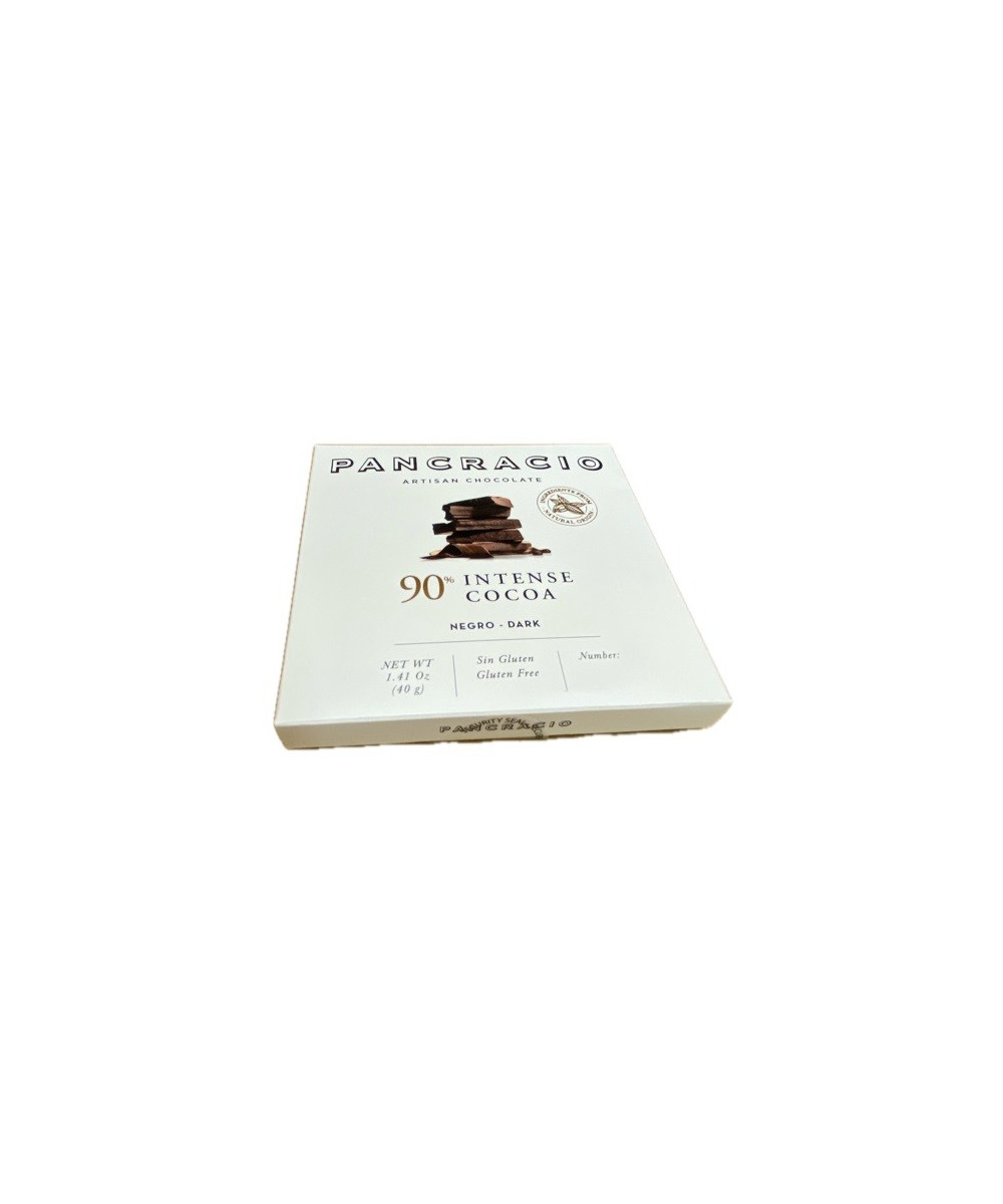 CHOCOLATE ARTESANO 90% INTENSE COCOA 40g PANCRACIO
