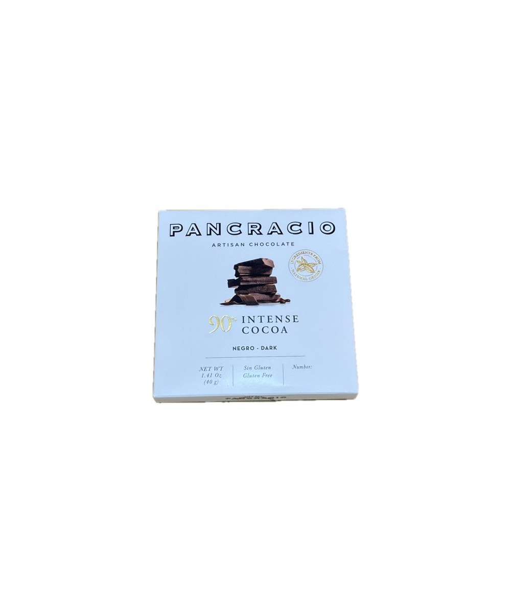 CHOCOLATE ARTESANO 90% INTENSE COCOA 40g PANCRACIO