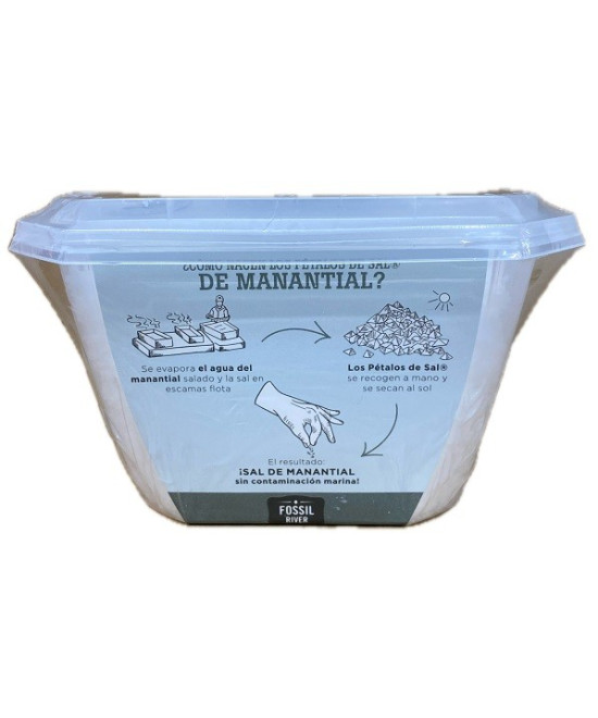 PÉTALOS DE SAL BLANCOS FOSSIL RIVER 300 G – SAL GOURMET PREMIUM DE TEXTURA CRUJIENTE