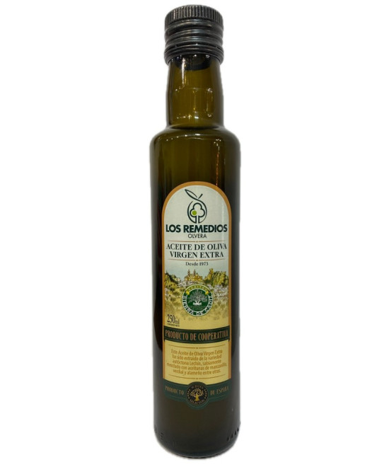 ACEITE DE OLIVA VIRGEN EXTRA LOS REMEDIOS 250 ML – AOVE DE LA SIERRA DE CÁDIZ, RECOLECCIÓN TEMPRANA