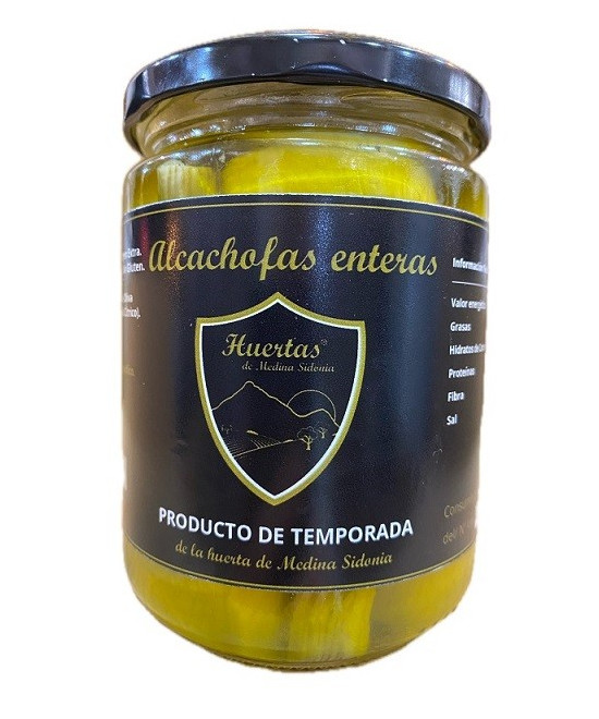 ALCACHOFAS ENTERAS TARRO 420 gr PRODUCTO DE TEMPORADA DE LA HUERTA DE 