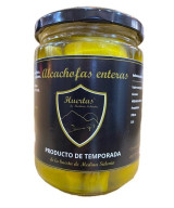 ALCACHOFAS ENTERAS TARRO 420 gr PRODUCTO DE TEMPORADA DE LA HUERTA DE MEDINA SIDONIA