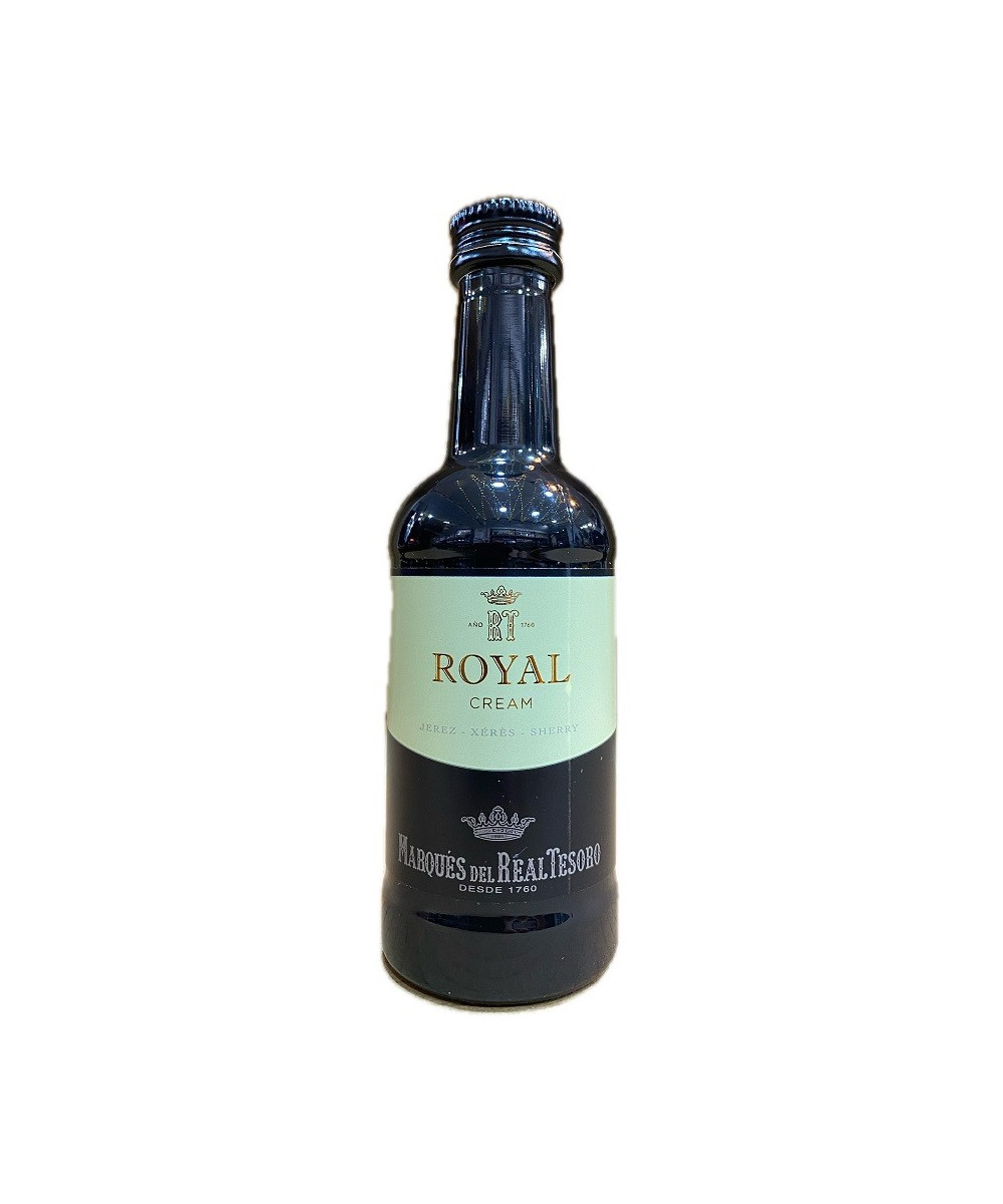 VINO ROYAL CREAM 100 ml. SHERRY MARQUÉS DEL REAL TESORO