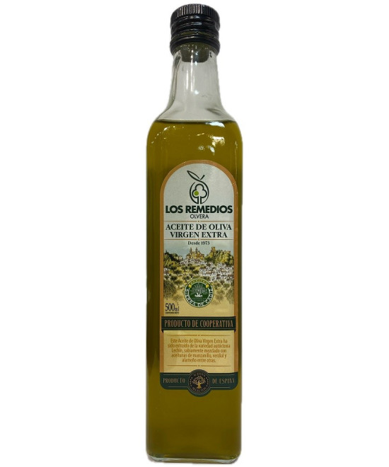 ACEITE DE OLIVA VIRGEN EXTRA LOS REMEDIOS 500 ML – OLVERA, SIERRA DE C