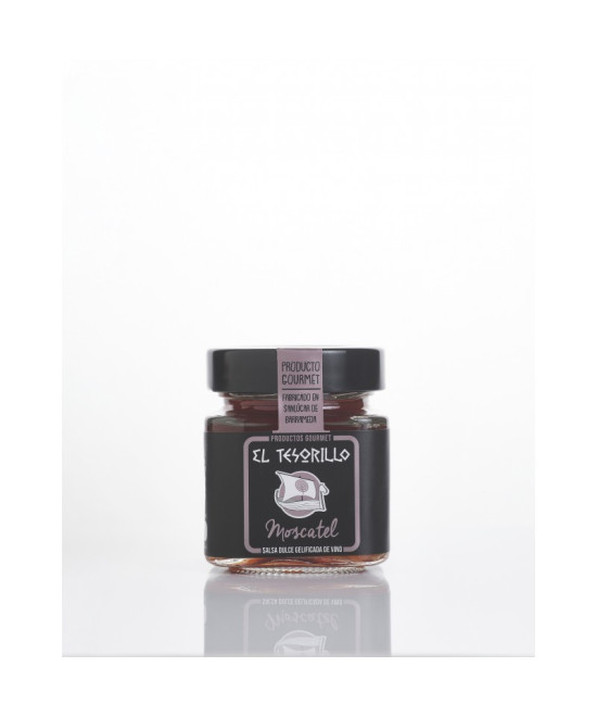 SALSA DULCE GELIFICADA DE VINO MOSCATEL 150gr EL TESORILLO 
