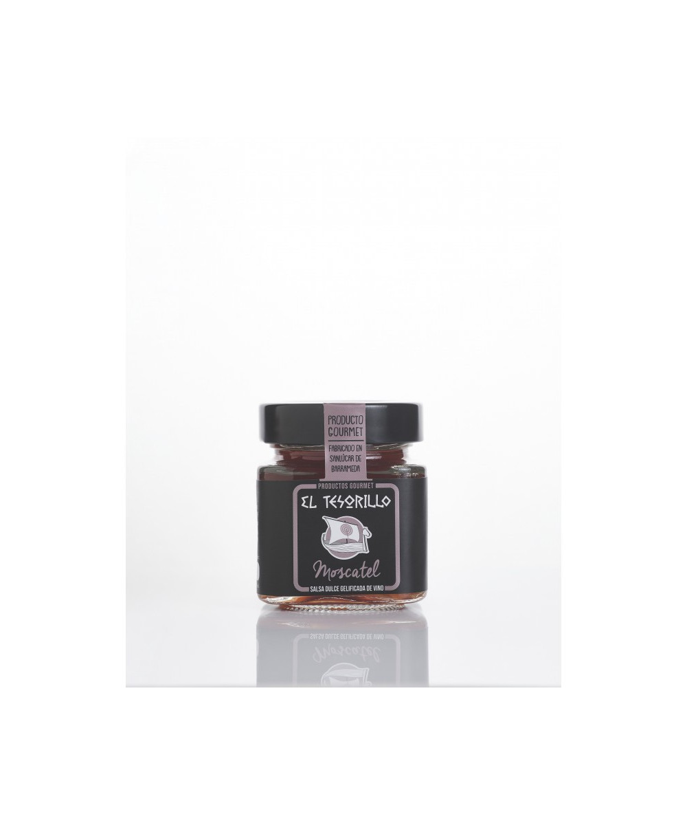 SALSA DULCE GELIFICADA DE VINO MOSCATEL 150gr EL TESORILLO 